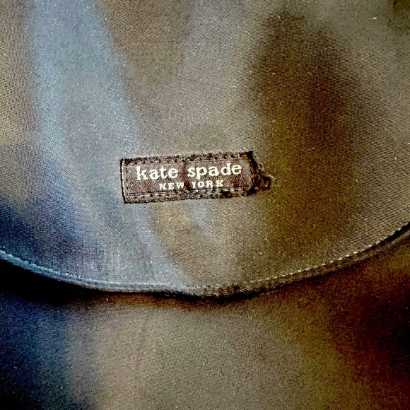 KATE SPADE black nylon convertible mid size backpack shoulder bag purse - Picture 8 of 15